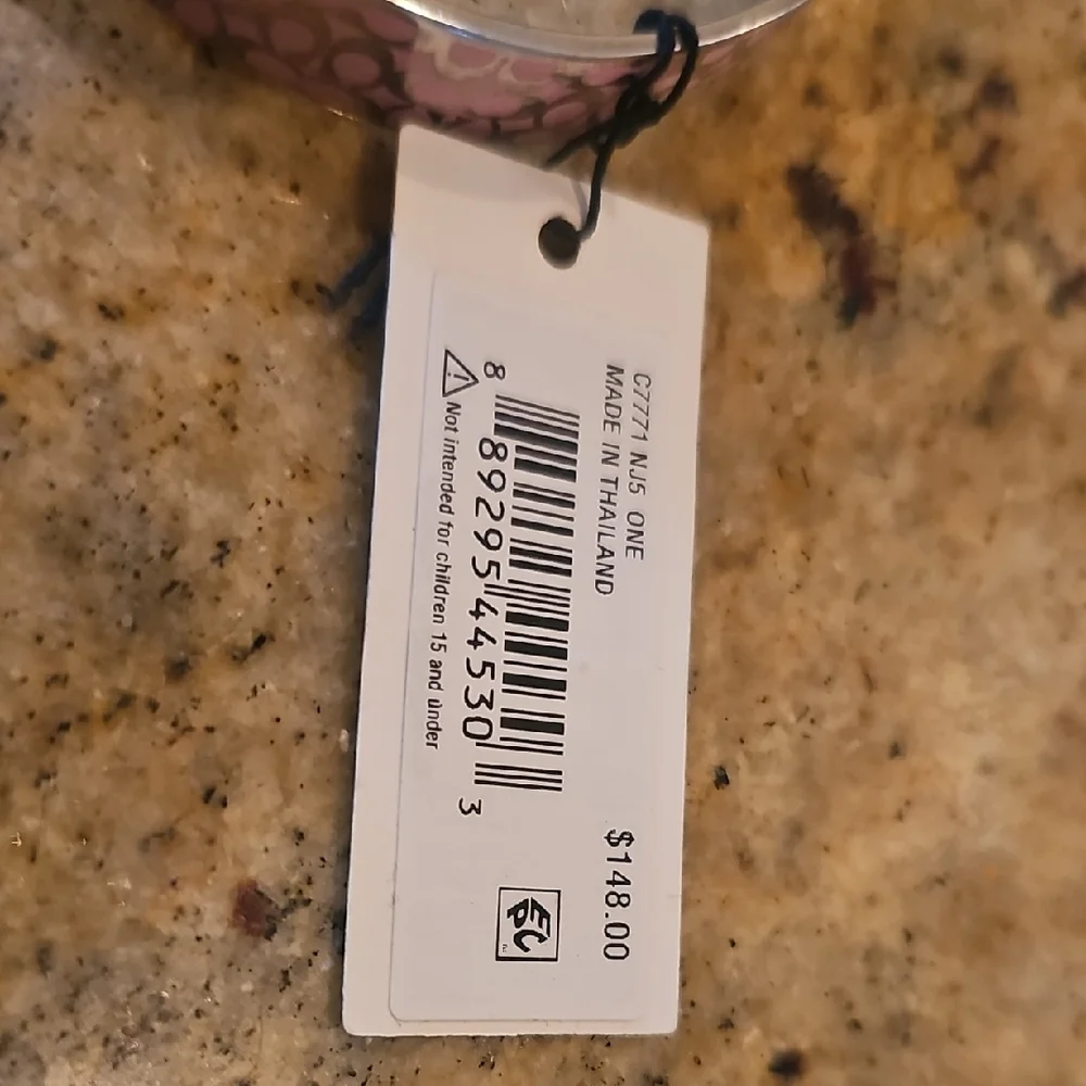 Coach Pink and Silver Textured Bracelet - Picture 3 of 5